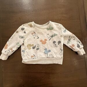 Toddler Disney Mickey Mouse Gray Sweatshirt